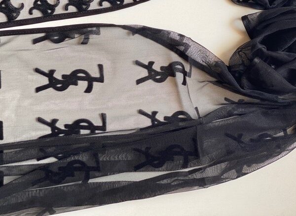 شال توری حاشیه ساتن