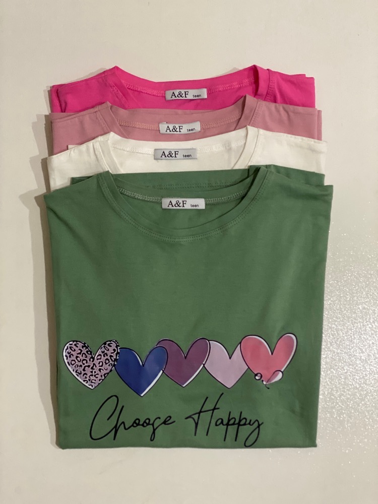 تیشرت چاپ قلبی Image 2